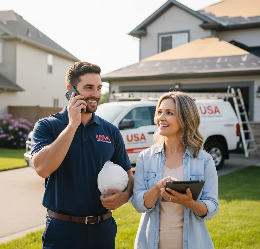 USA Roof Repair Experts customer support in Woodbourne
